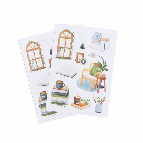 Everyday Bookish Theme Stickers - Archer and Olive