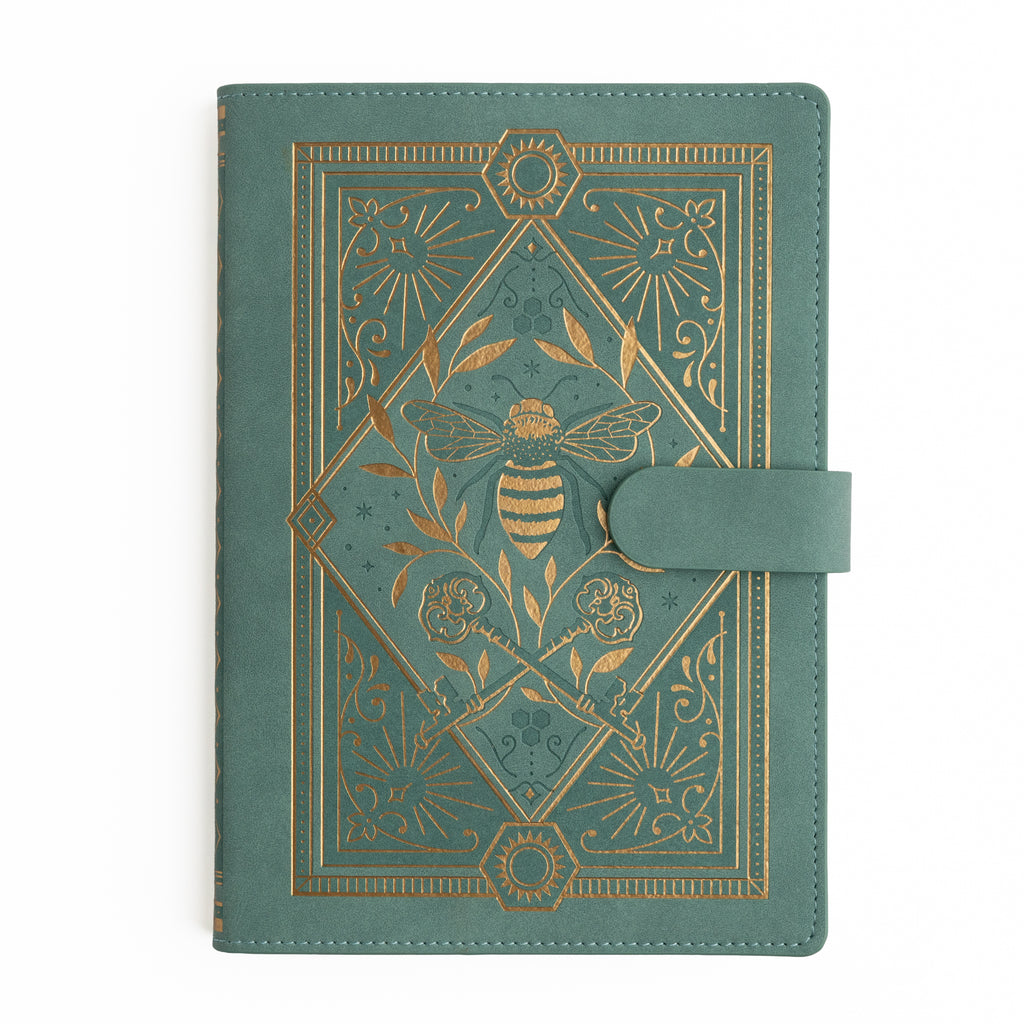 A5 Everyday Deluxe System: Keeper of the Bees in Soft Teal