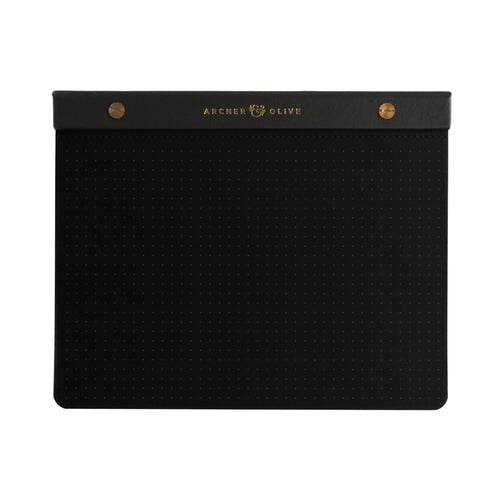 A5 Dot Grid Notepad: Black - Archer and Olive