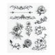 Antique Floral Acrylic Stamps