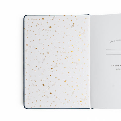 B5 Dot Grid Notebook: Majestic Skies