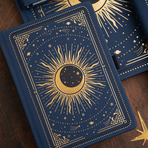 B5 Dot Grid Notebook: Majestic Skies