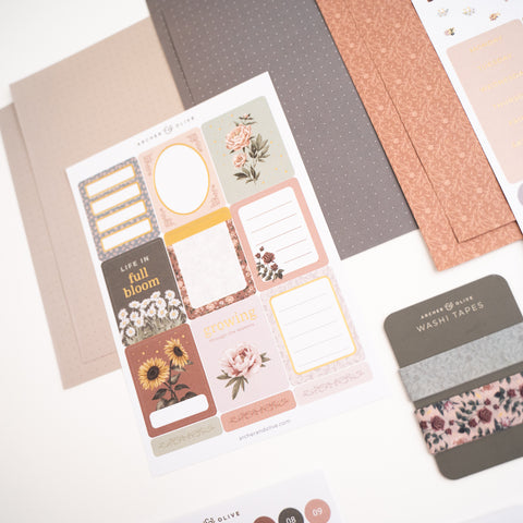 Antique Floral Everyday Theme Kit