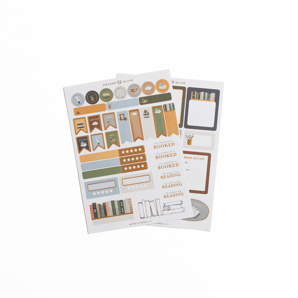 Storybook Planner Stickers - Archer and Olive