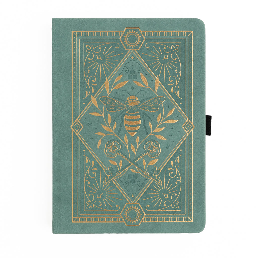 Keeper of the Bees in Soft Teal: Notebook