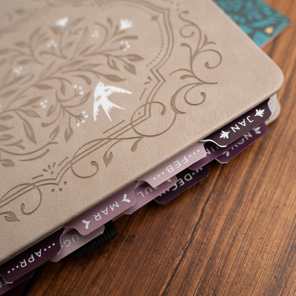 Vinyl Planner Tabs - Songbird - Archer and Olive