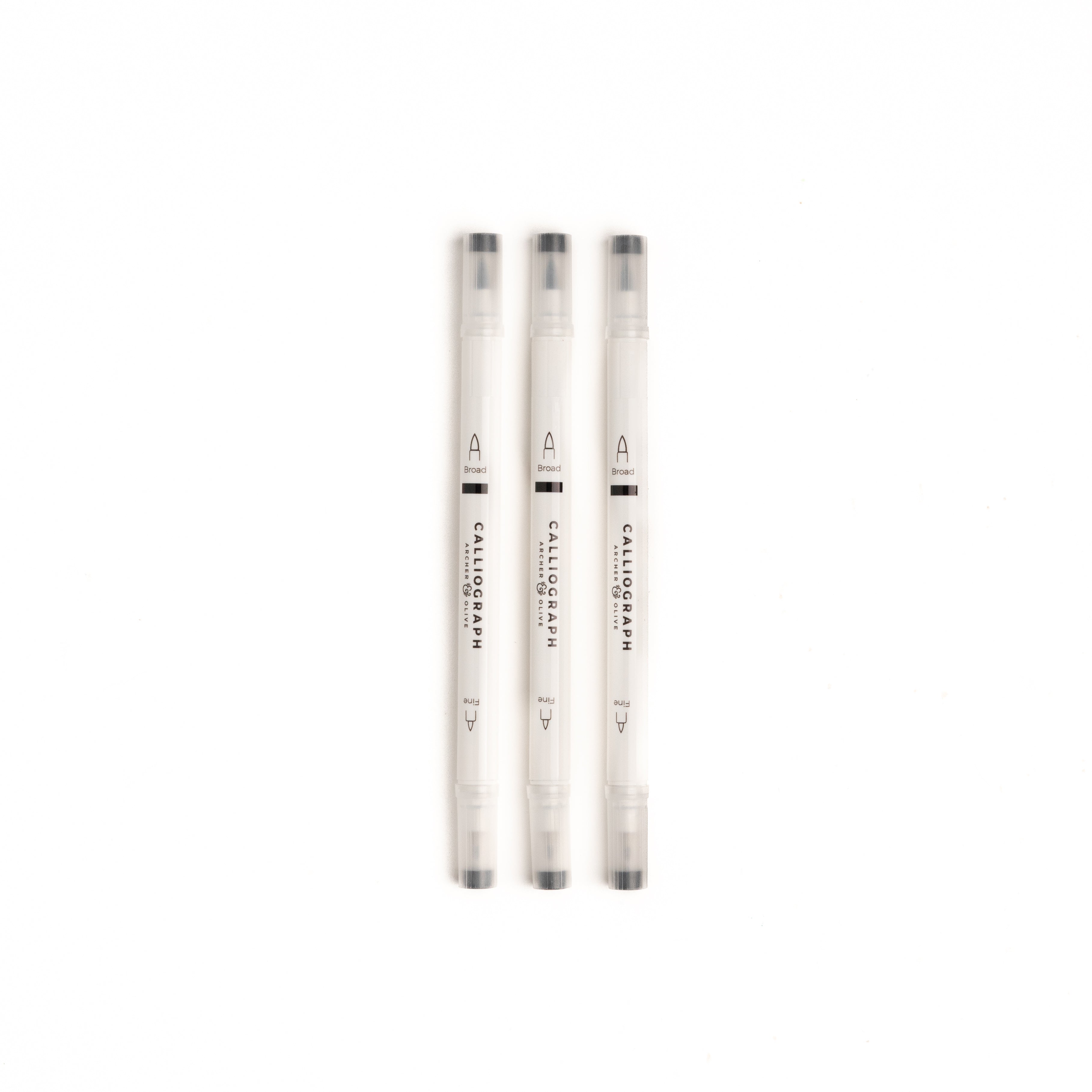Everyday Black Calliographs-Set of 3 - Archer and Olive
