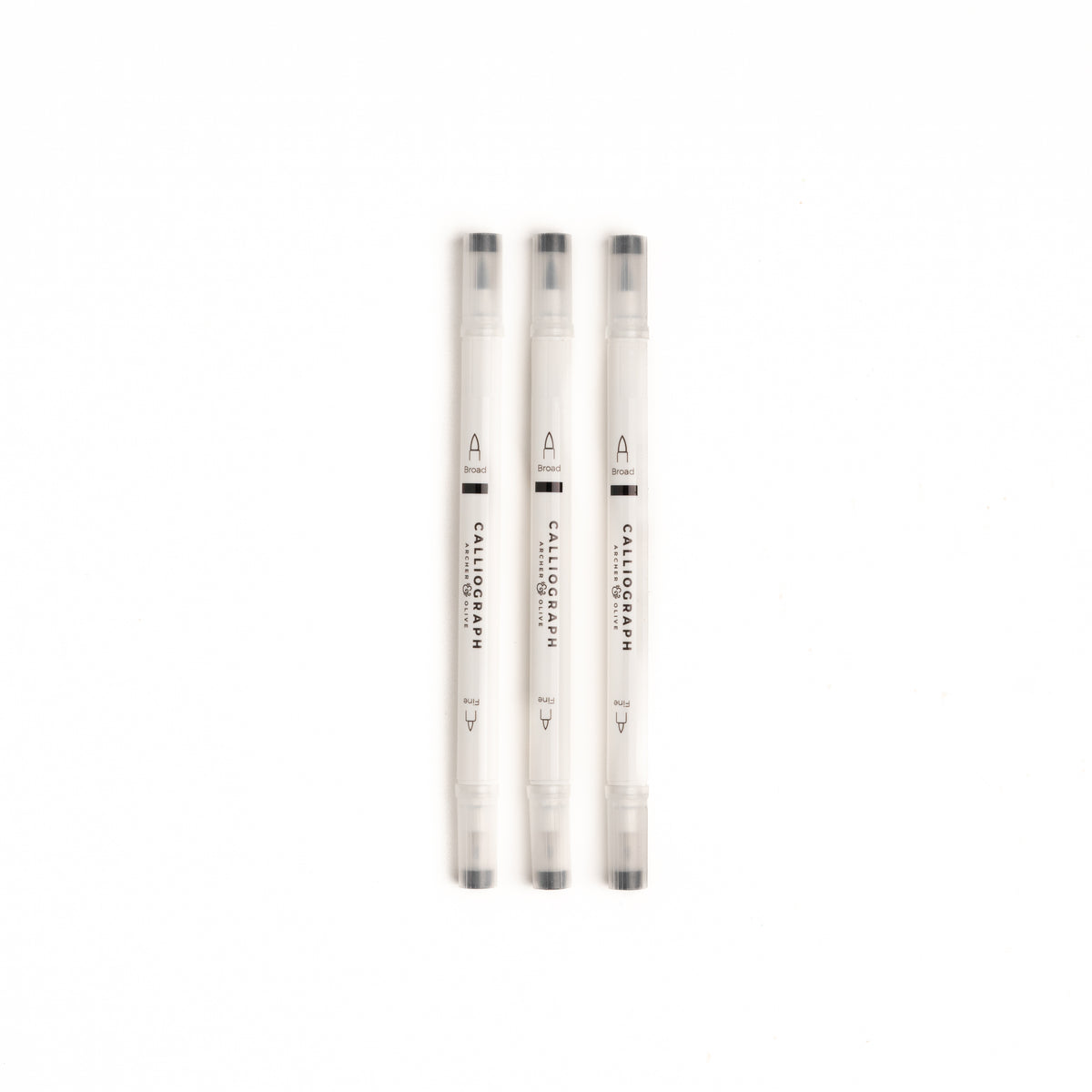 Everyday Black Calliographs-Set of 3 - Archer and Olive