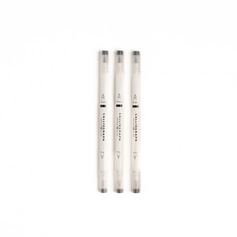 Everyday Black Calliographs-Set of 3 - Archer and Olive