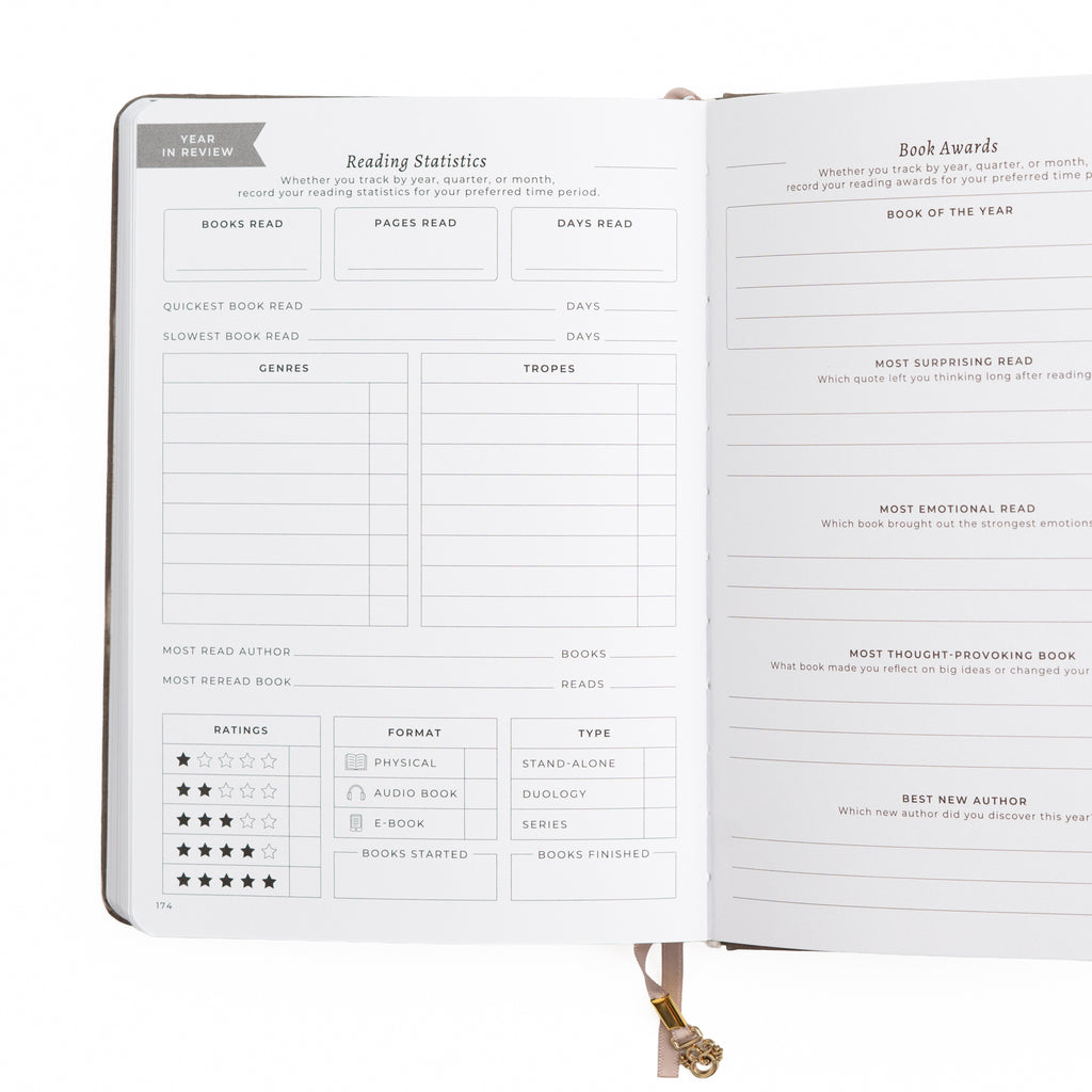 Bookshelf Reading Journal - Archer and Olive