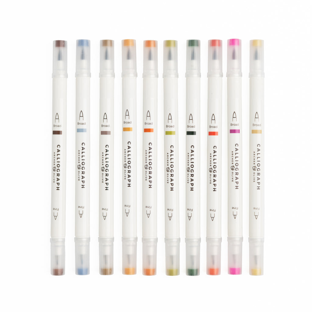 Forest Findings Calliograph Pens - Archer and Olive