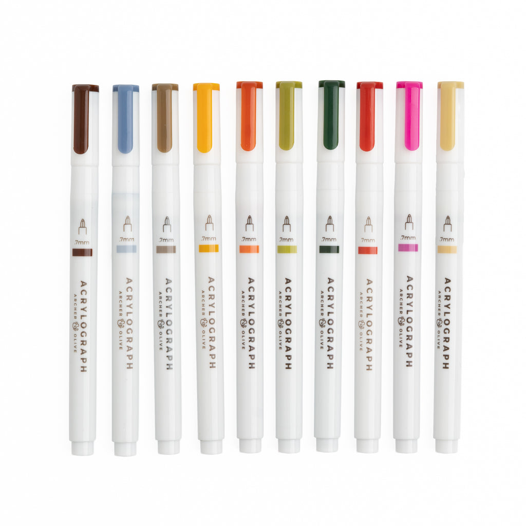 Forest Findings Acrylograph Pens - Archer and Olive