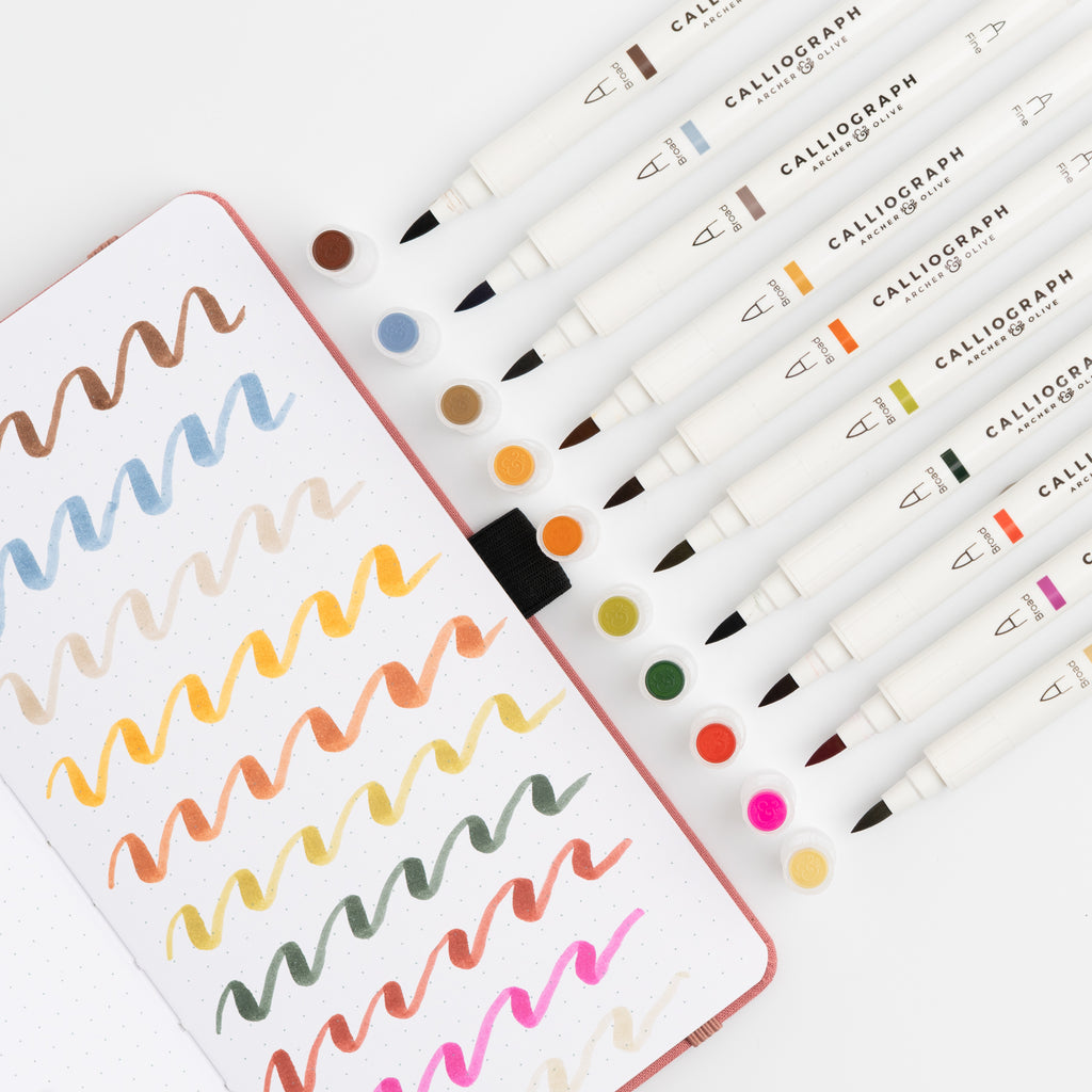 Forest Findings Calliograph Pens - Archer and Olive
