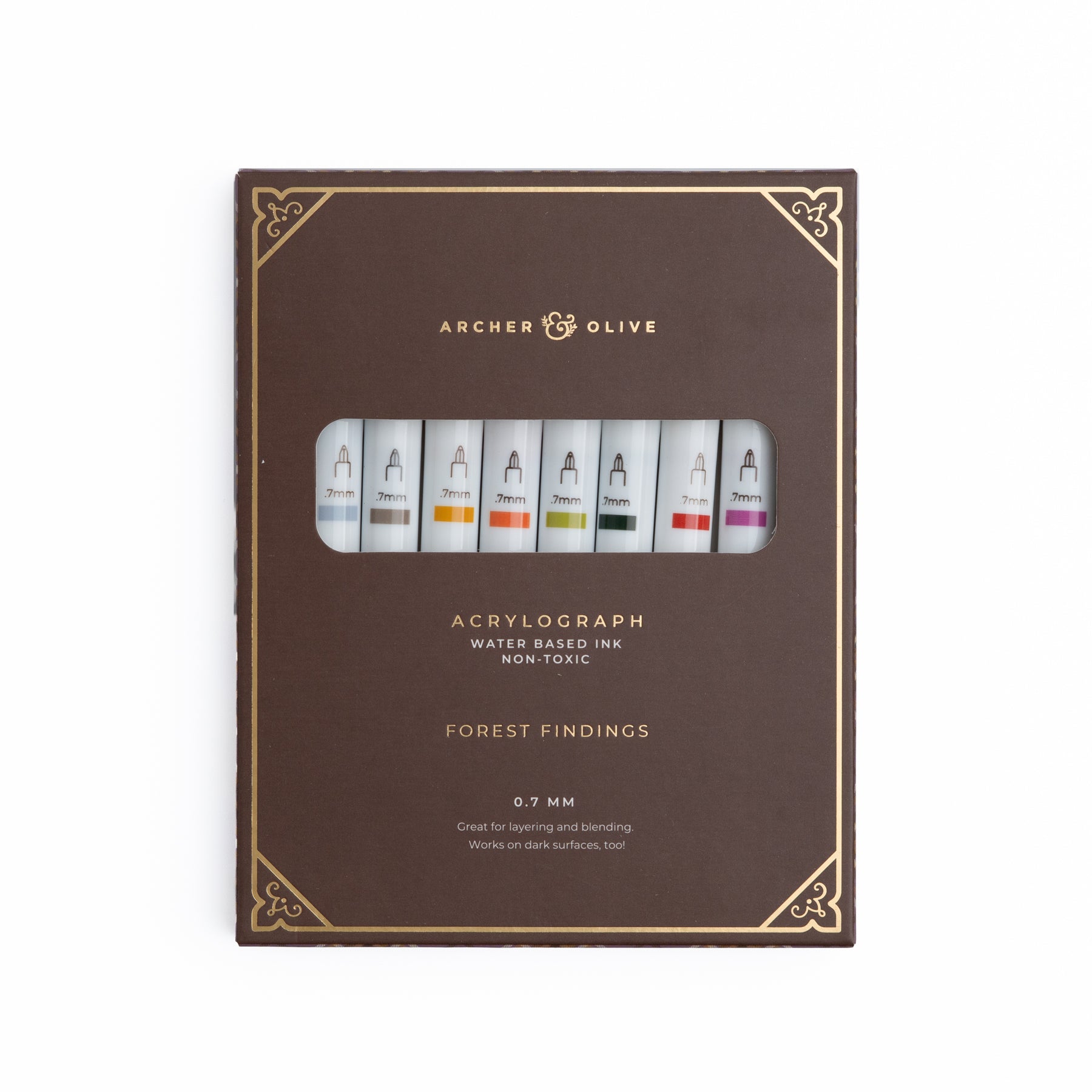 Forest Findings Acrylograph Pens - Archer and Olive