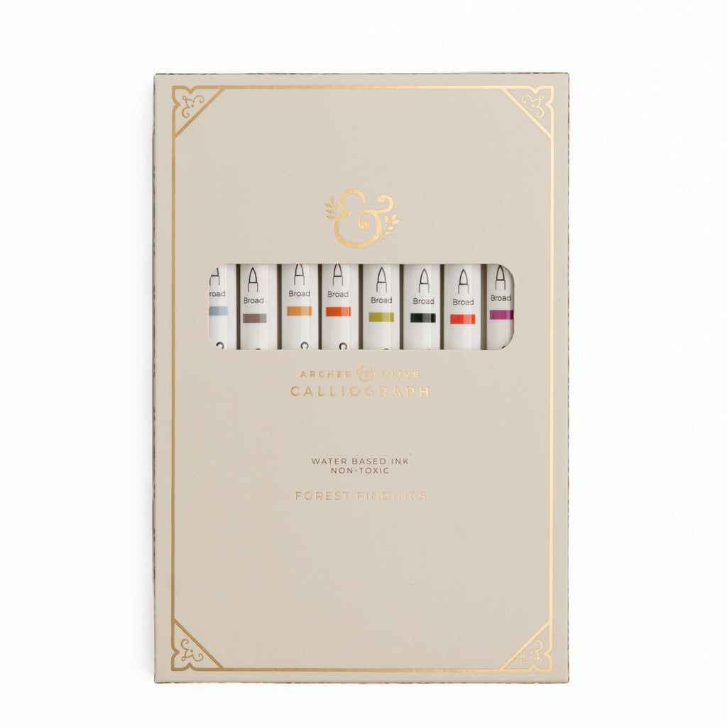Forest Findings Calliograph Pens - Archer and Olive