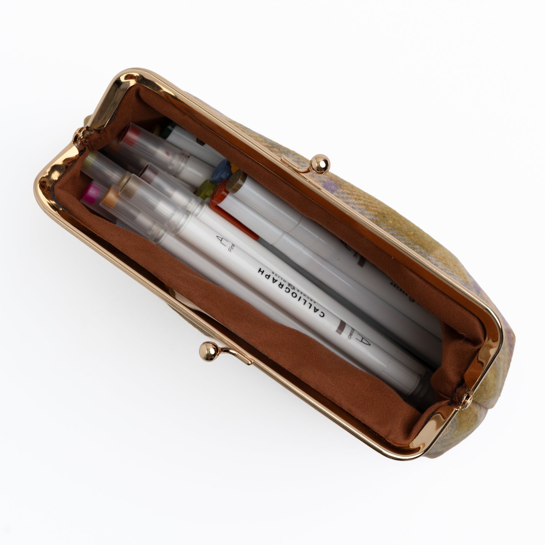 Forest Findings Plaid Kiss-Lock Pouch - Archer and Olive