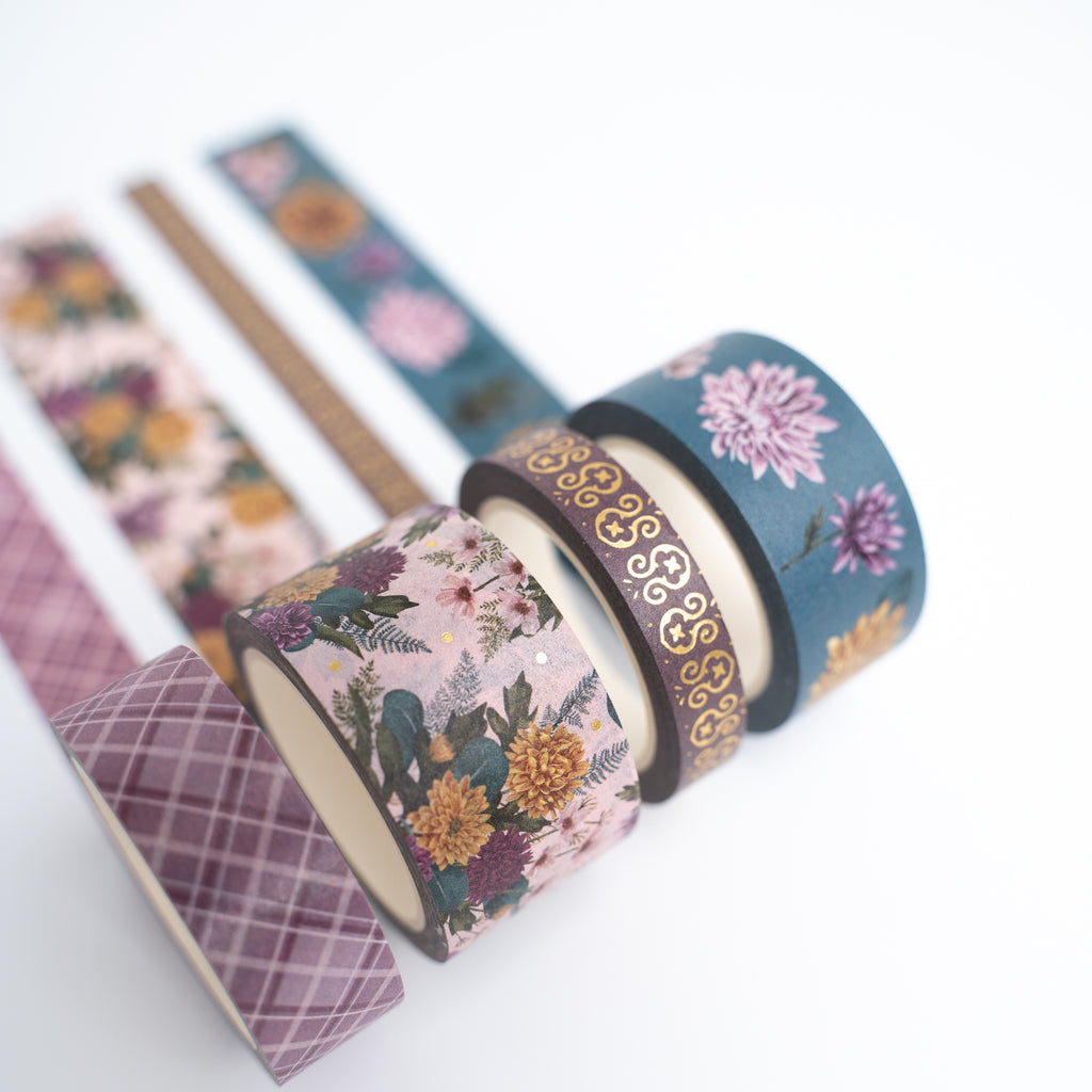 Chrysanthemum Washi Tape Set - Archer and Olive