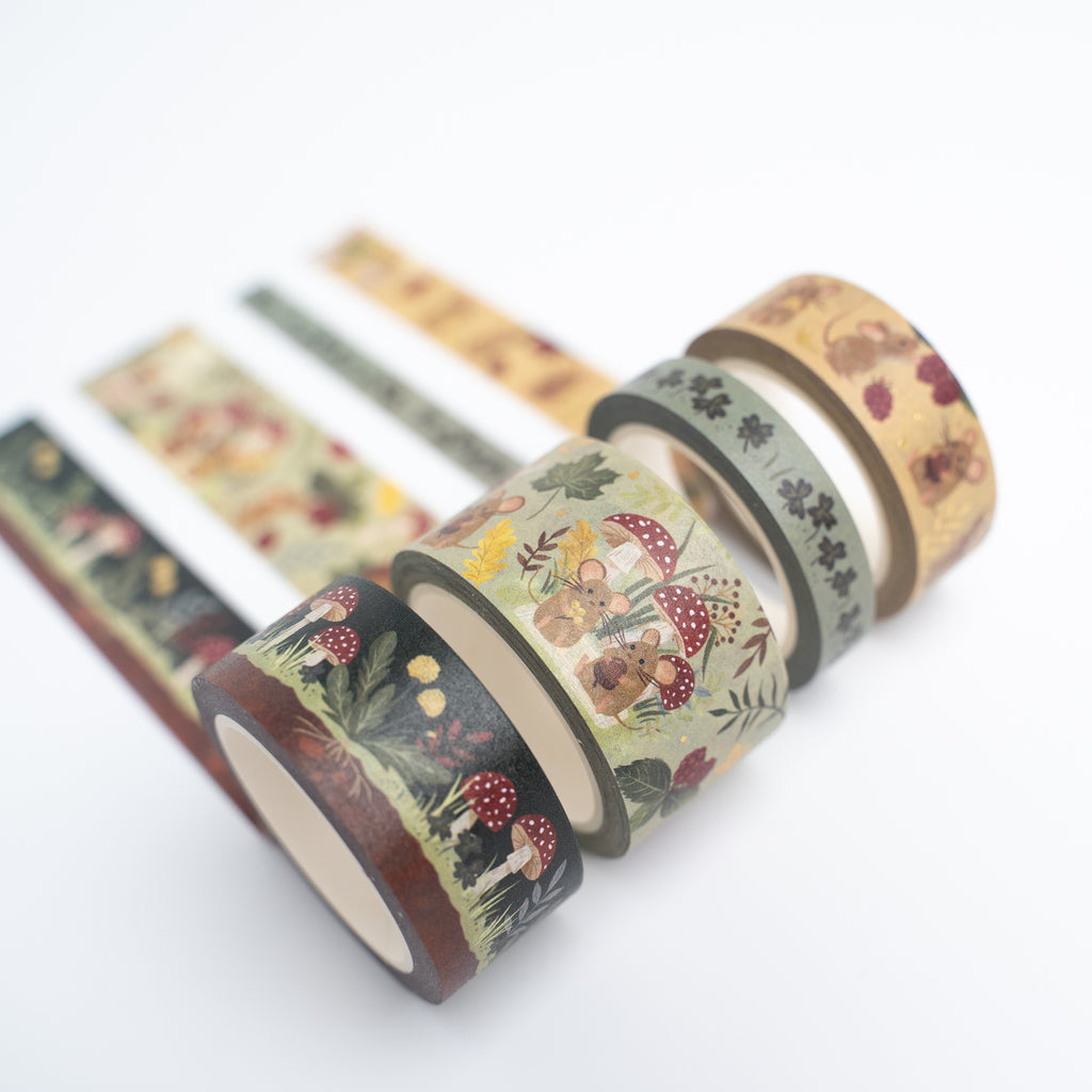Fruit Washi Tape Set – 10 Rollen – 15 Mm Breed – 3 M Lang – Goudfolie – Voor Scrapbooking, Planners & Cadeauverpakking