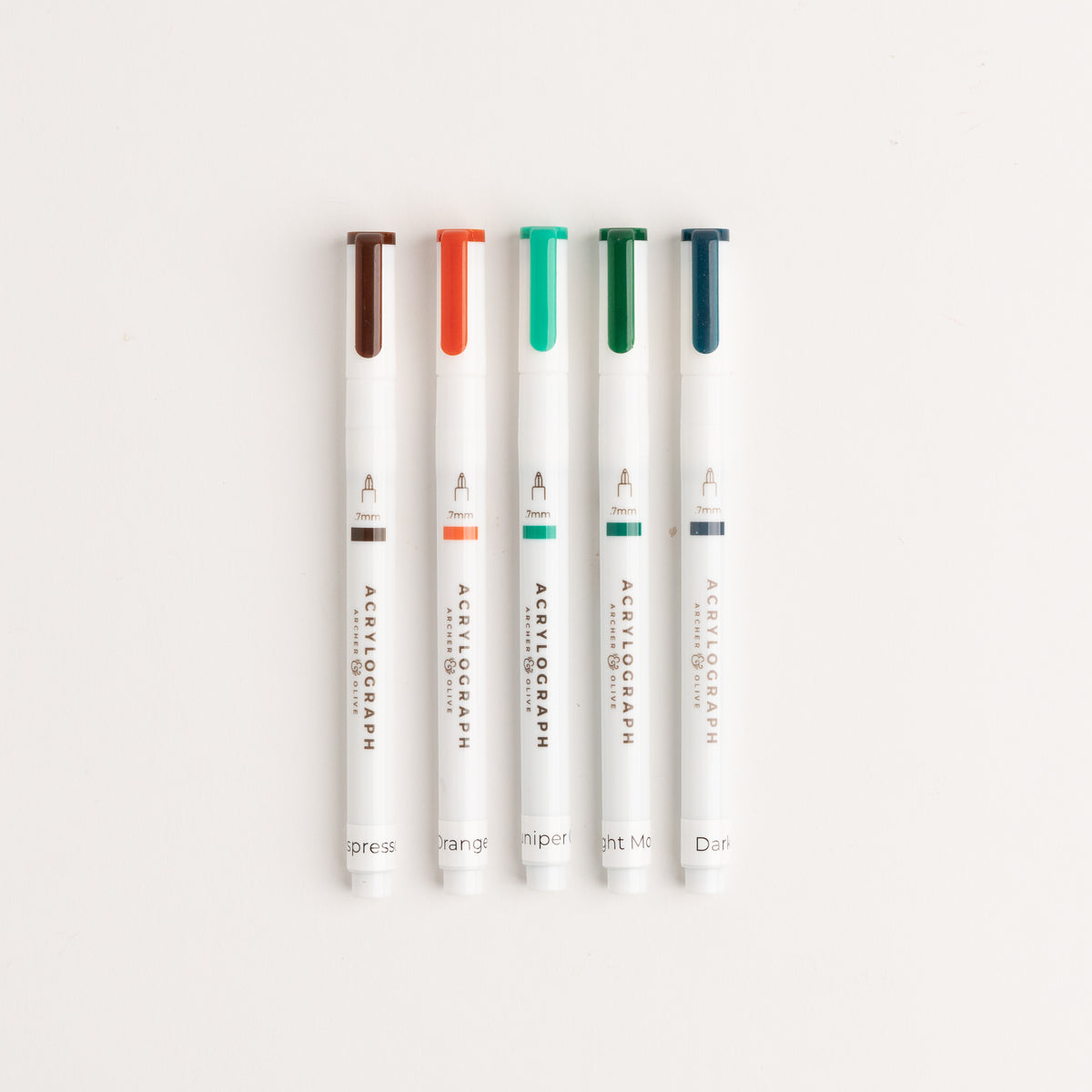 Acrylograph Pens Autumn Midnight: 5 Pack - Archer and Olive