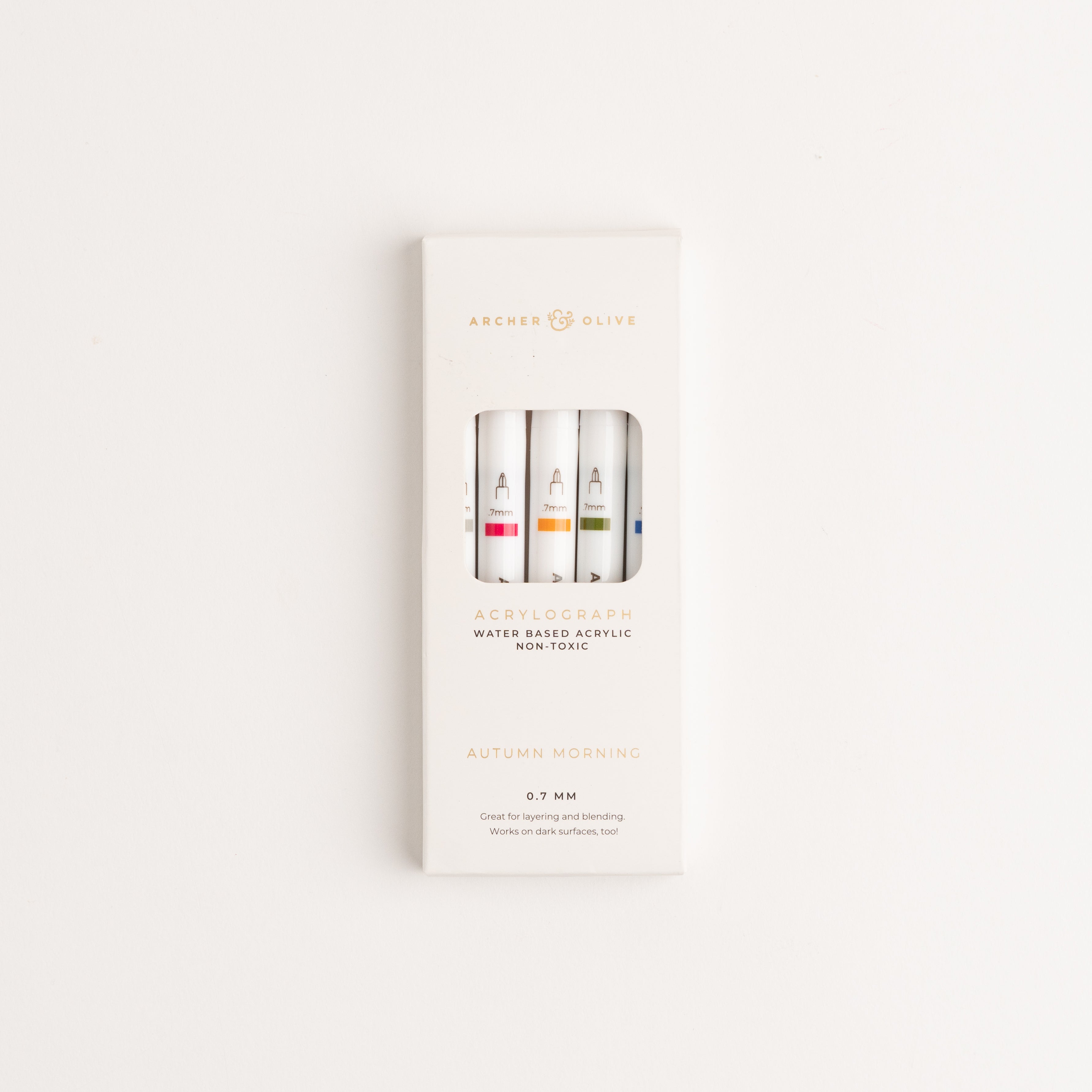 Acrylograph Pens Autumn Morning: 5 Pack - Archer and Olive