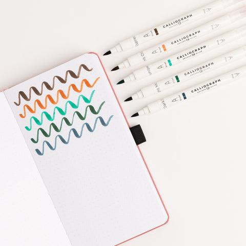 Calliograph Pens Autumn Midnight - 5 Pack - Archer and Olive