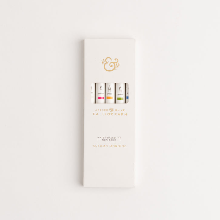 Calliograph Pens Autumn Morning - 5 Pack - Archer and Olive
