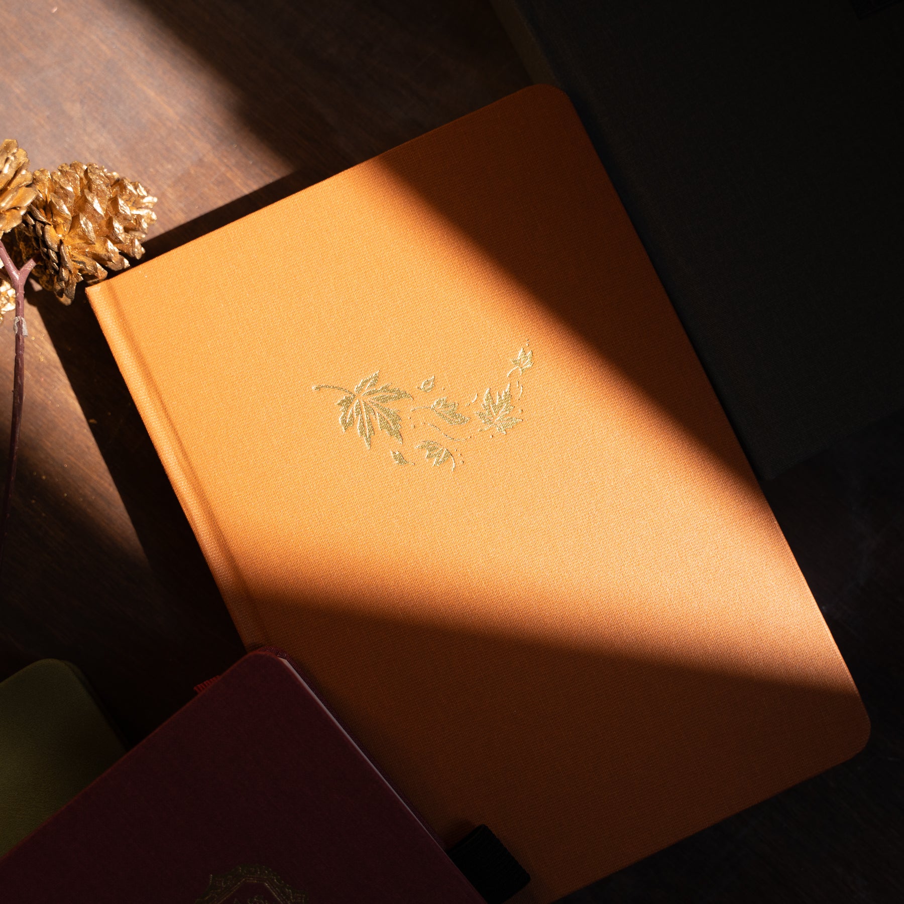 B6 Swirling Leaves: Dot Grid Notebook