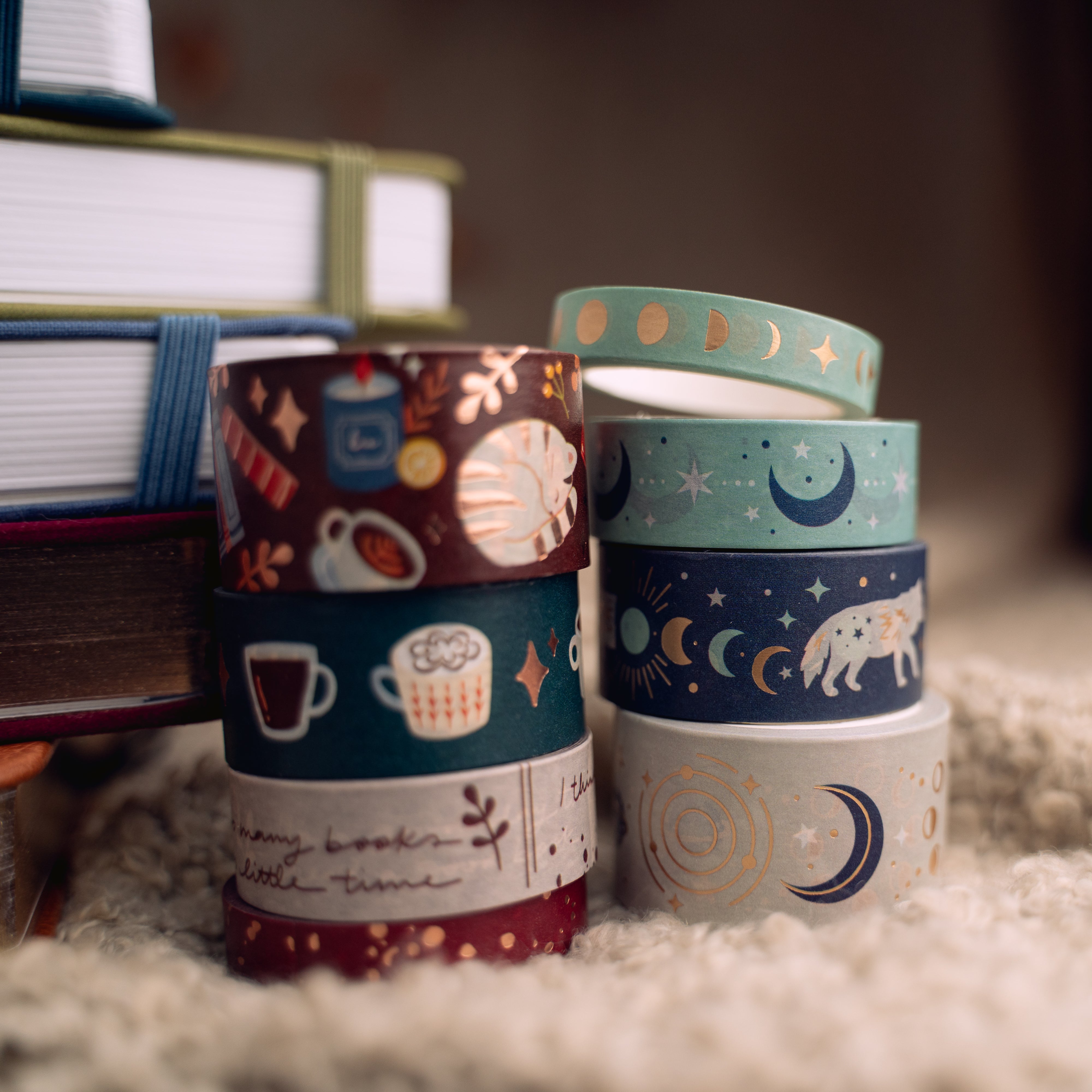 Coffee and Books Washi Tape Set - Archer and Olive