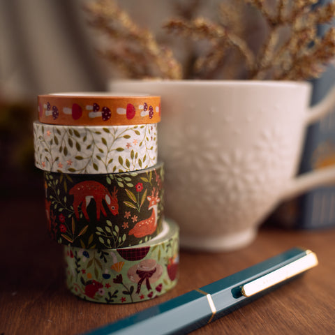 Deer & Field Mouse Washi Tape Set - Archer and Olive