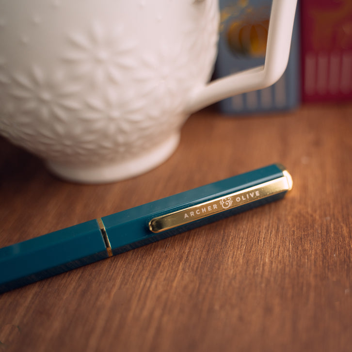 0.5mm Fine Tip Writing Pen with Black Gel Ink - Archer and Olive