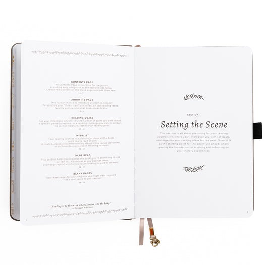 Library Style Journal Vintage Library in Lilac: Reading Journal | Archer and Olive