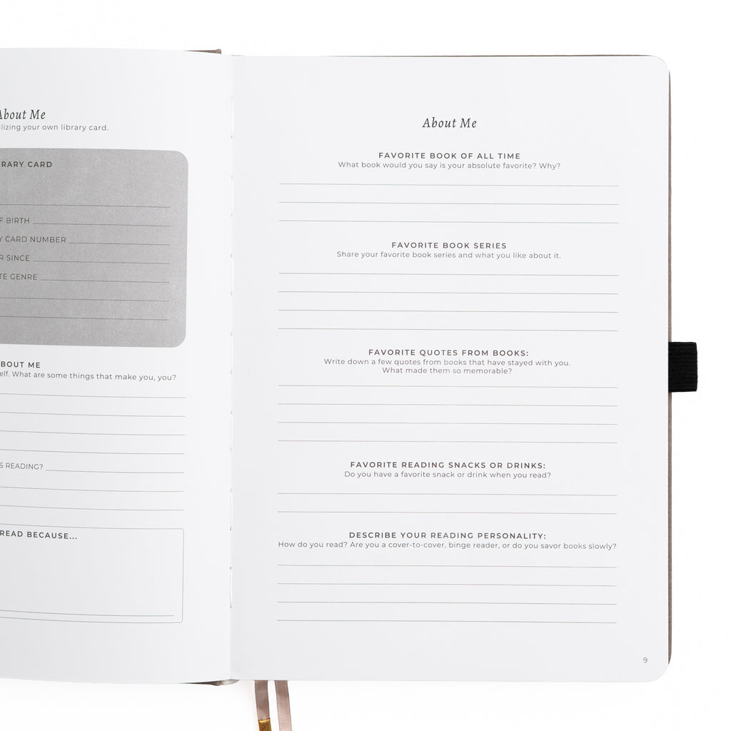 Open book with questionnaire pages on a white background