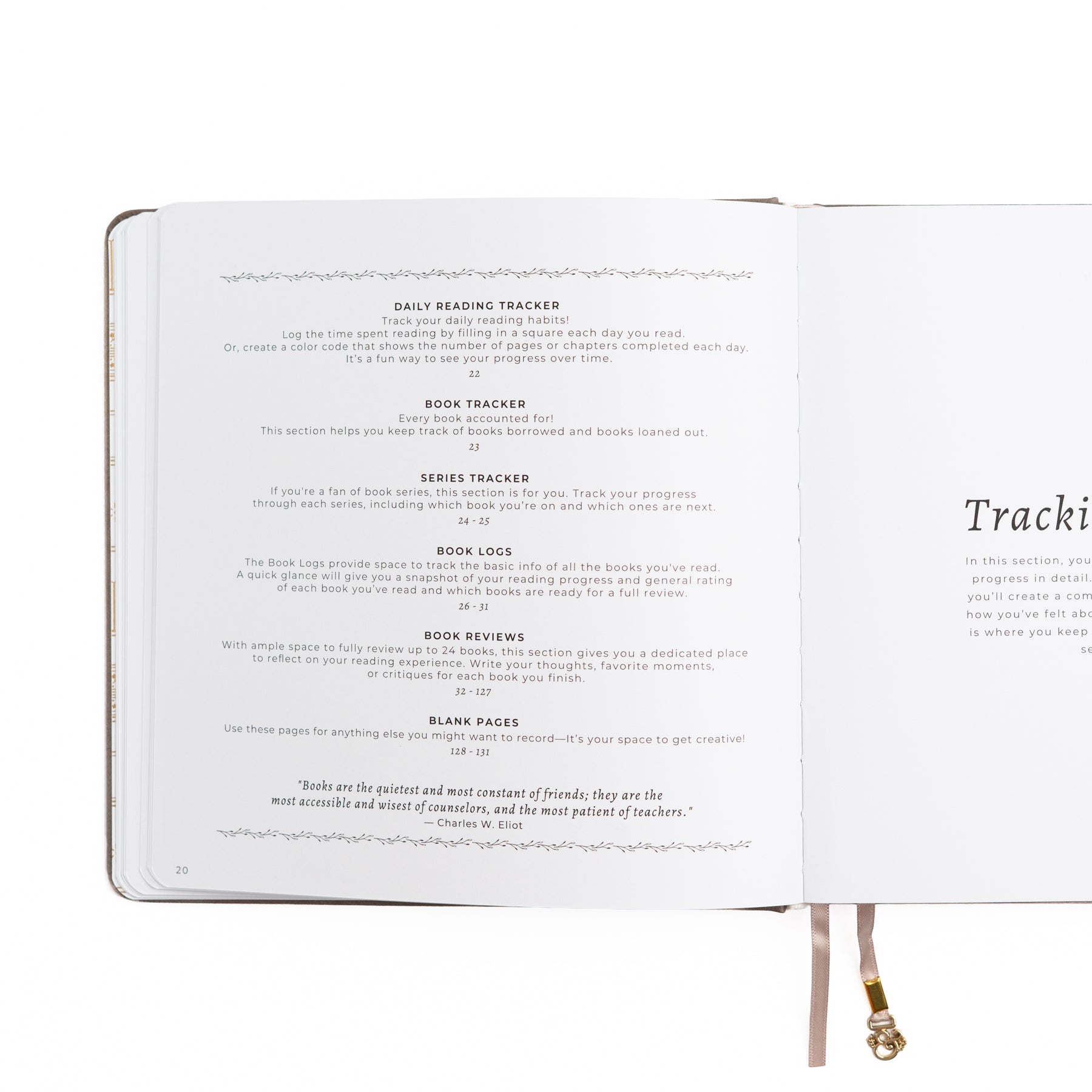 Open book with text on a white background