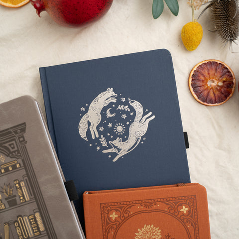 Forest Foxes Dot Grid Notebook