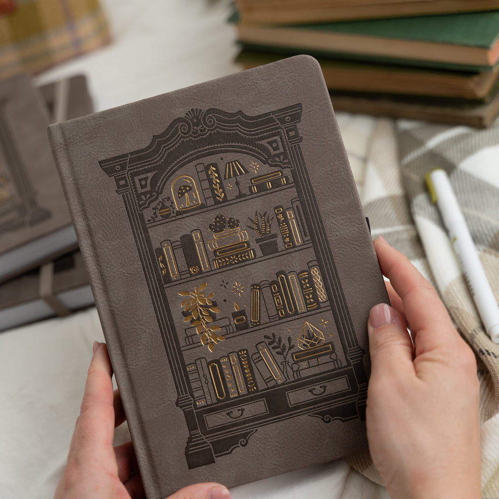 Bookshelf Dot Grid Notebook - Archer and Olive