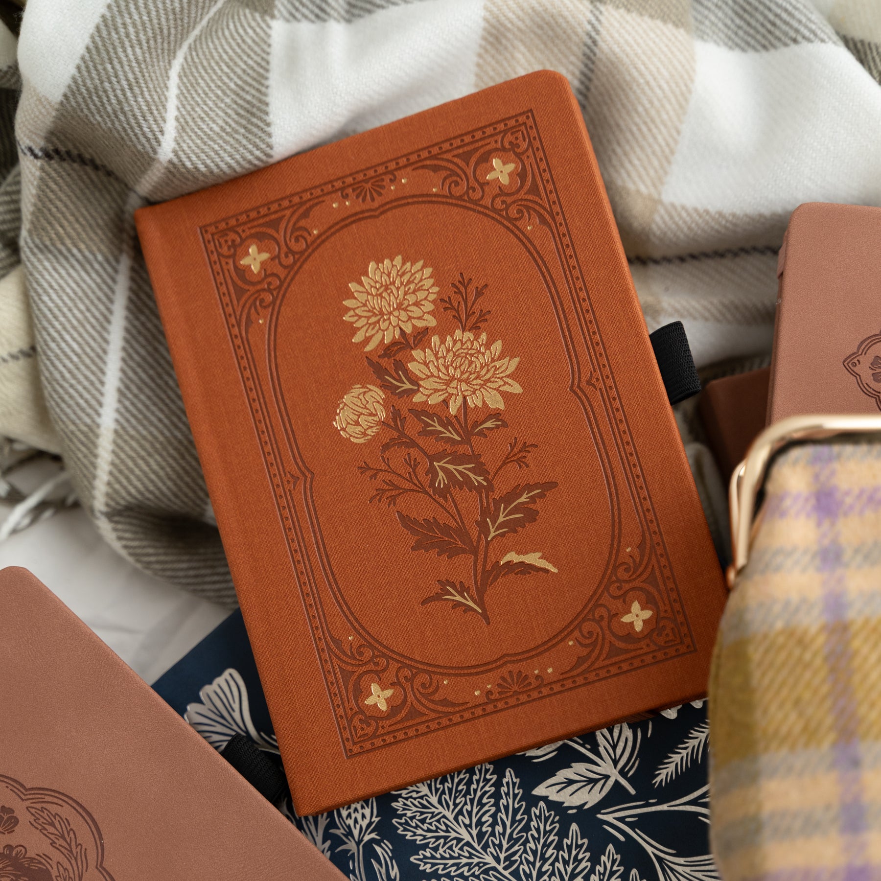 Chrysanthemum Dot Grid Notebook - Archer and Olive