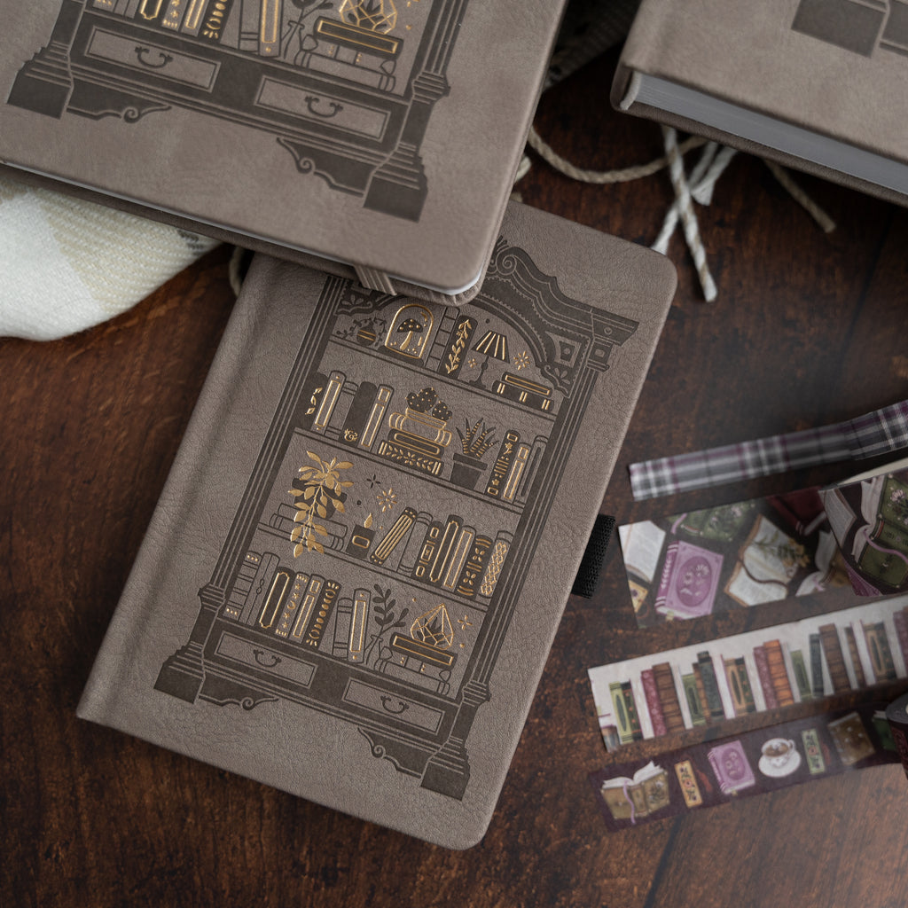 Bookshelf Dot Grid Notebook - Archer and Olive