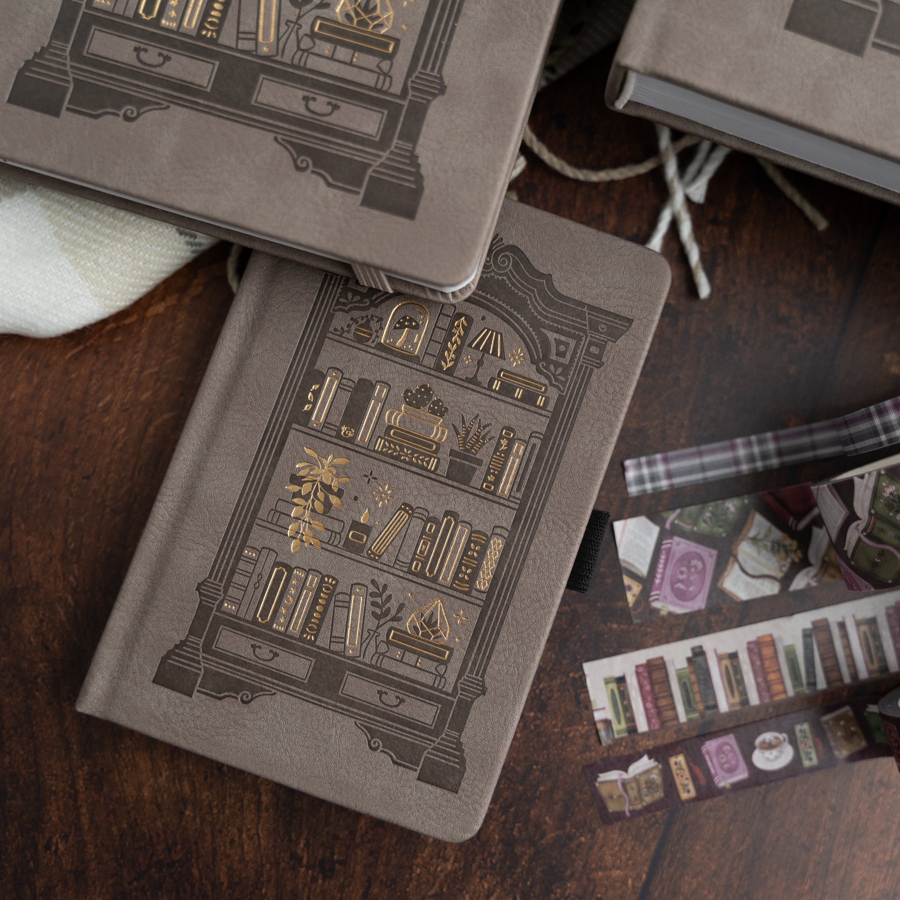 Bookshelf Dot Grid Notebook - Archer and Olive