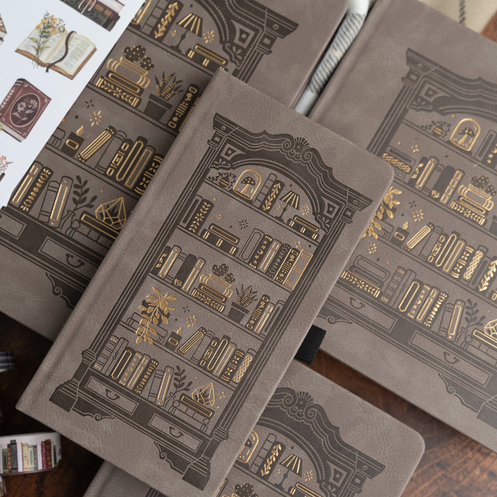 Bookshelf Dot Grid Notebook - Archer and Olive