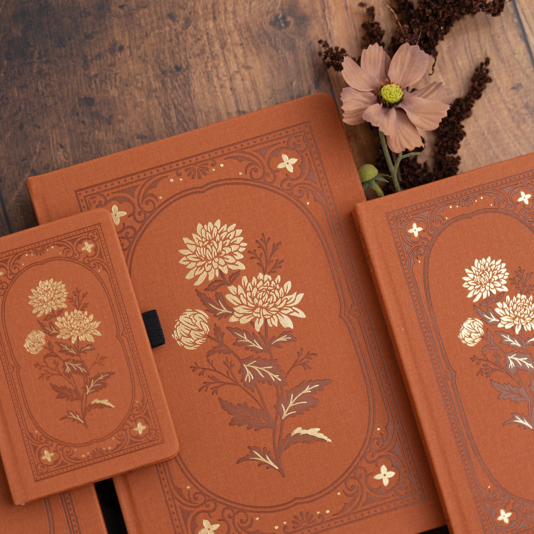 Chrysanthemum Dot Grid Notebook - Archer and Olive