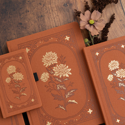 Chrysanthemum Dot Grid Notebook - Archer and Olive