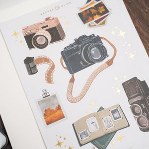 Vintage Camera Sticker Set - Archer and Olive