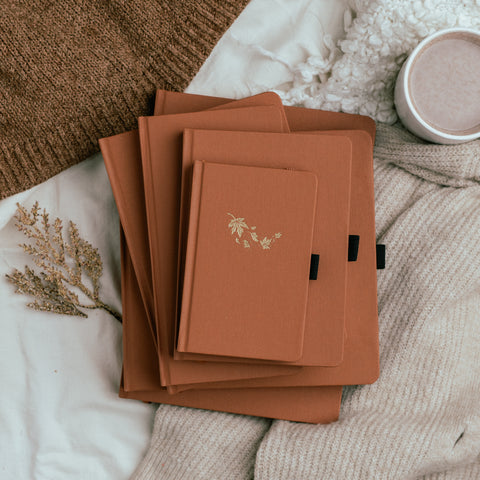 A5: Swirling Leaves: Dot Grid Notebook