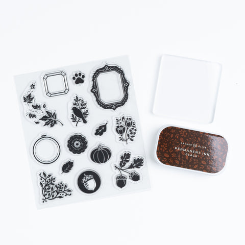 Attic Treasures Acrylic Stamp Set - Archer and Olive