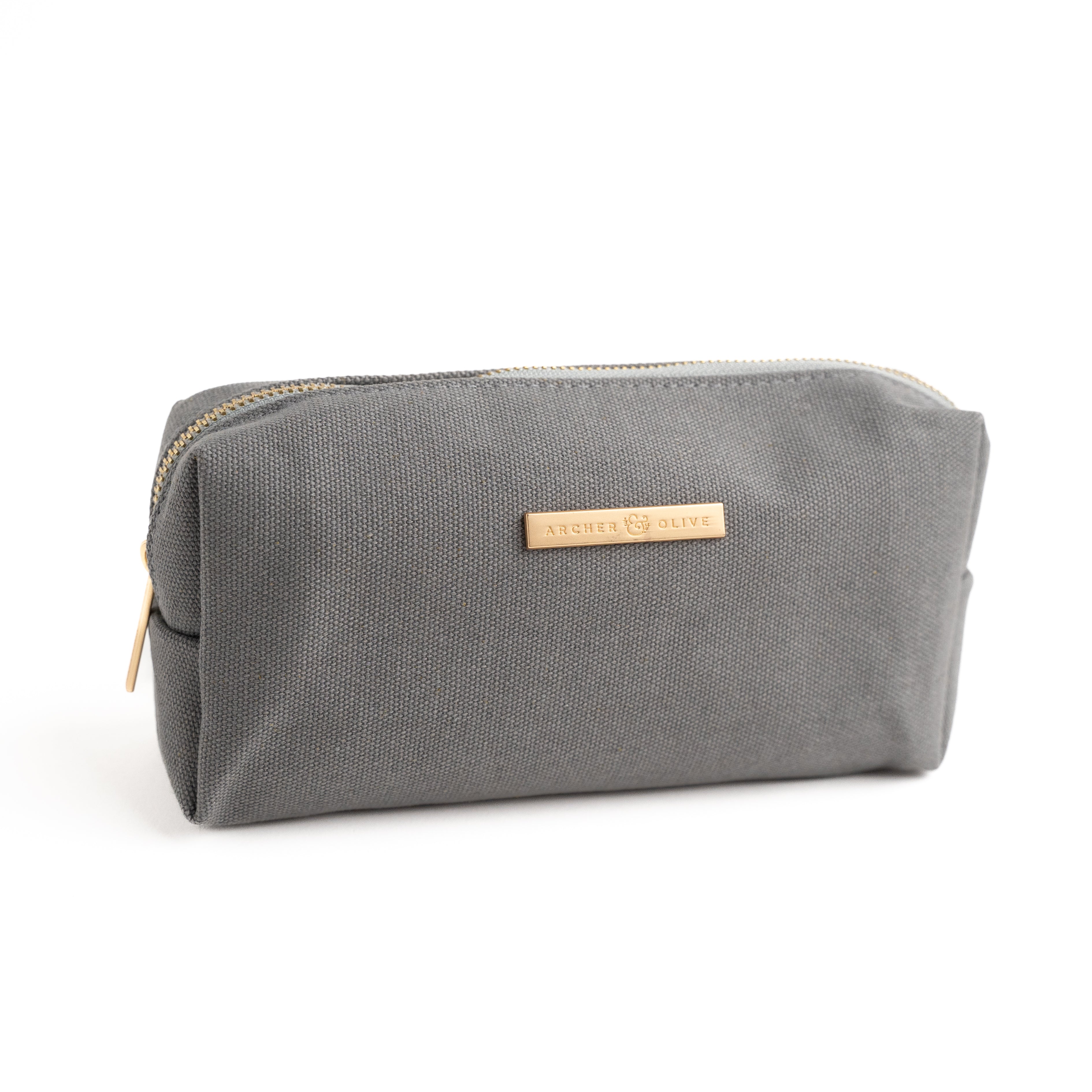 Wolf Lined Boxy Zipper Pouch - Archer and Olive