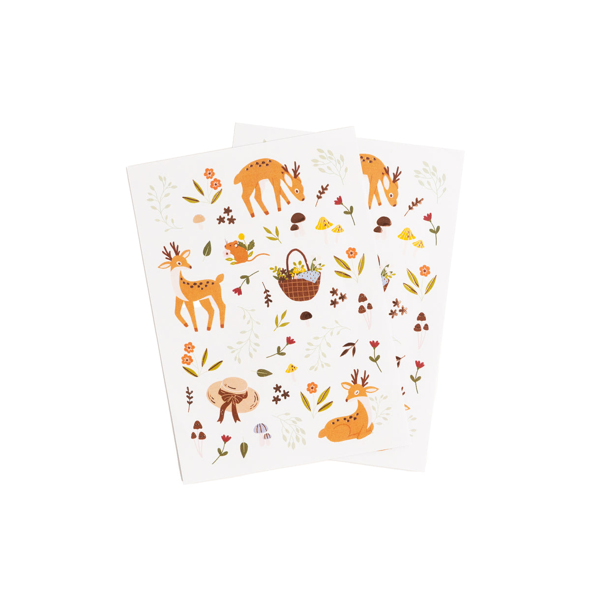 Deer & Field Mouse Theme Stickers - Archer and Olive
