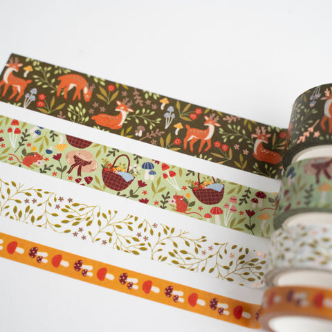 Deer & Field Mouse Washi Tape Set - Archer and Olive
