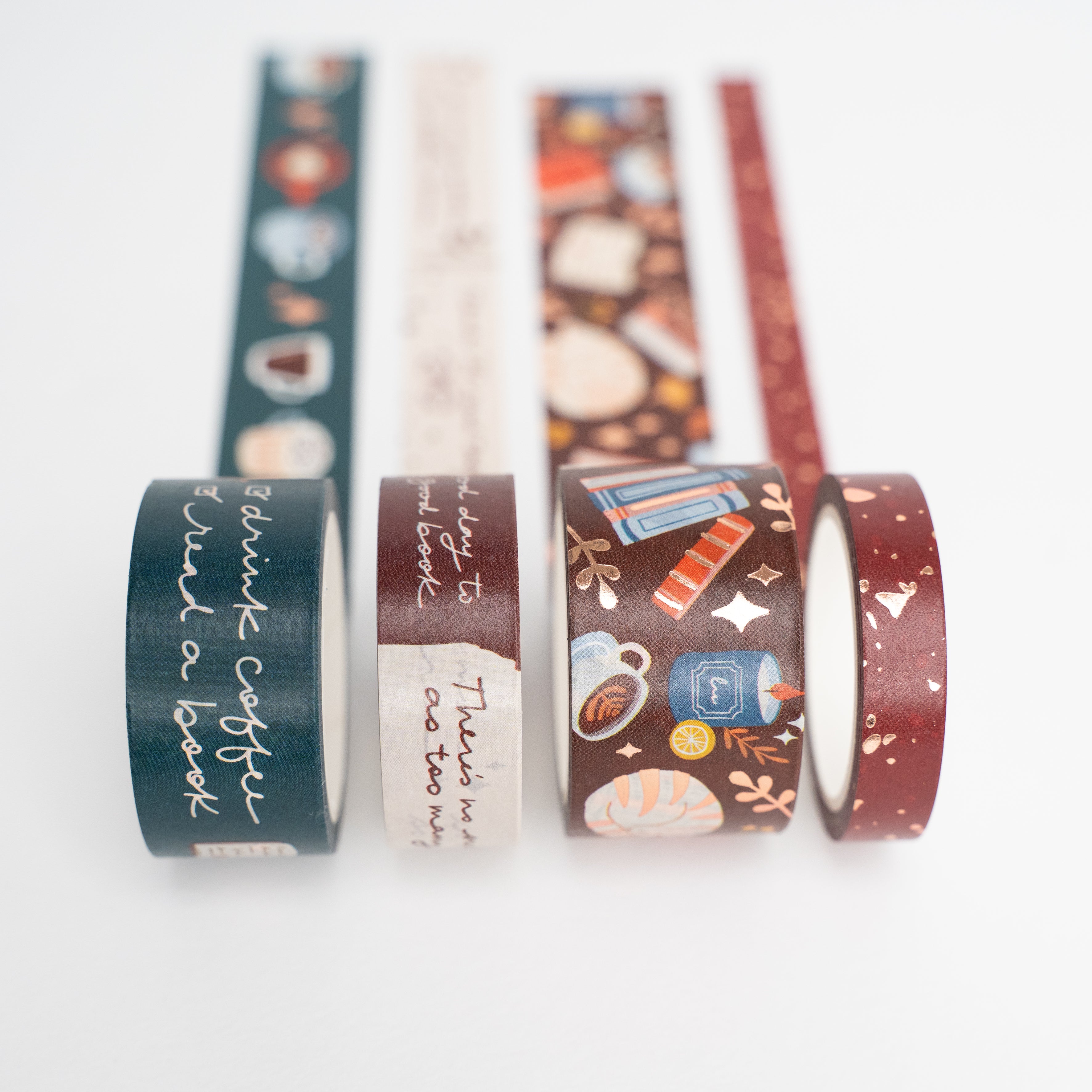 Coffee Skinny Washi Tape Set