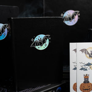 Cute Bat Dot Grid Notebook - Archer and Olive