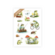 Printable Sticker:  Literary Frog - Archer and Olive